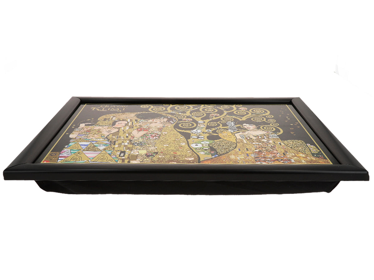 Podložka pod laptop G. Klimt, Koláž (CARMANI) s možností personalizace gravírováním, ideální jako dárek, rozměry 30.5x40.5cm, stylová a pohodlná pro práci na klíně