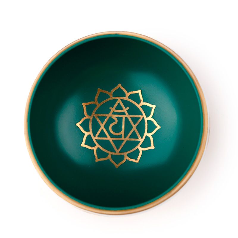 Singing bowl - green chakra, diameter 10 cm, height 5 cm