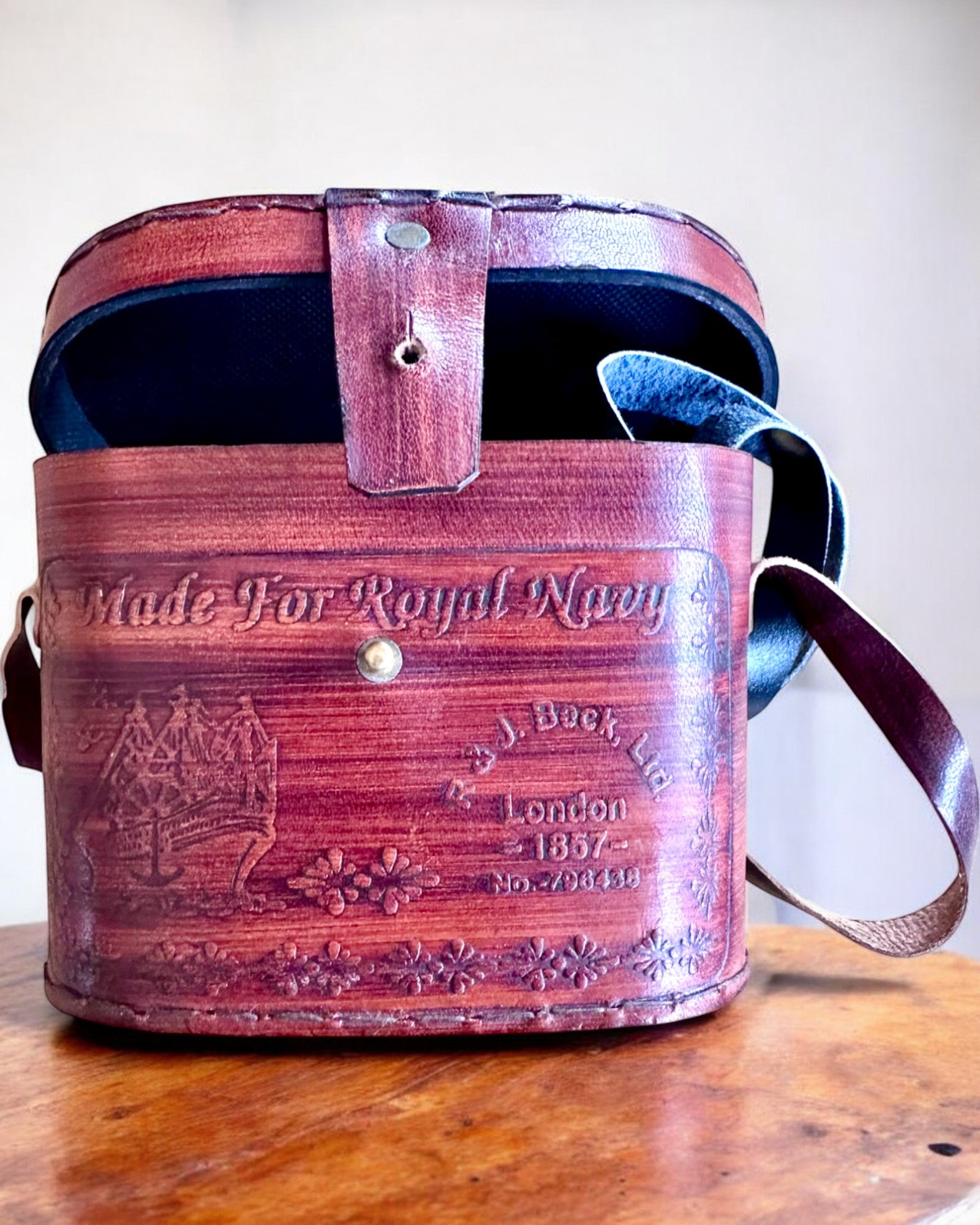 Prismáticos con estuche de cuero Victorian's Eye, 11 cm de latón, decorados a mano, personalización con grabado para regalo