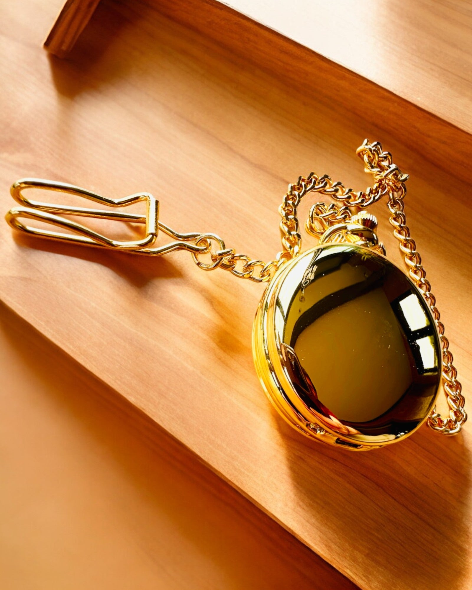 Grand Elegance Džepni Sat s Dvostrukim Poklopcem, Ručni, Zlatne Boje, s Graviranjem za Poklon