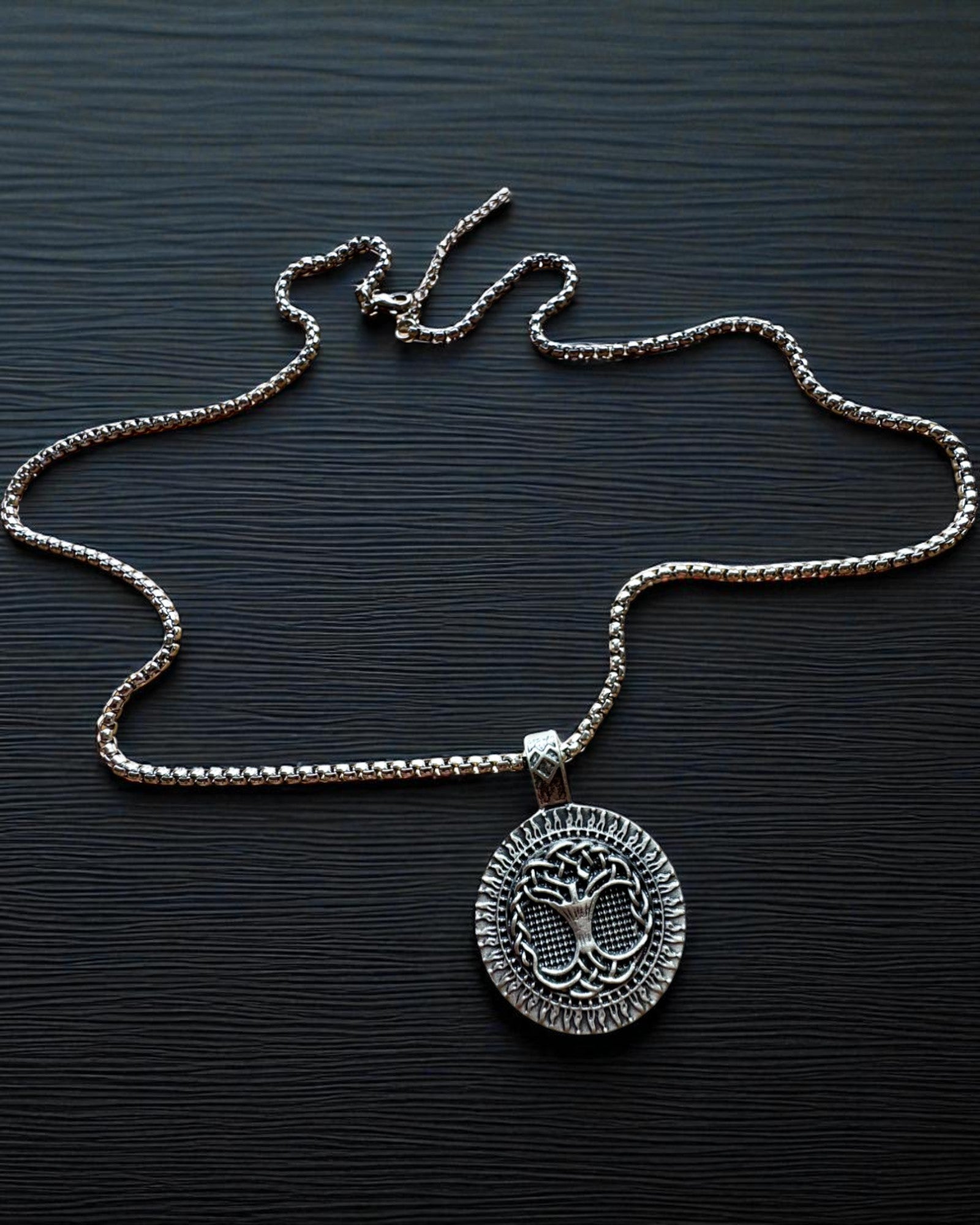 Амулет Дерева Життя з Можливістю Гравіювання - намисто "Вітальність Природи", персоналізація