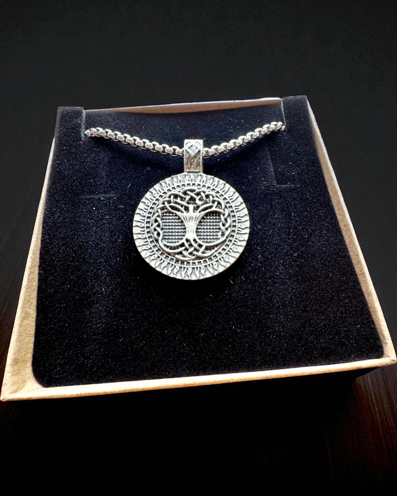 Амулет Дерева Життя з Можливістю Гравіювання - намисто "Вітальність Природи", персоналізація