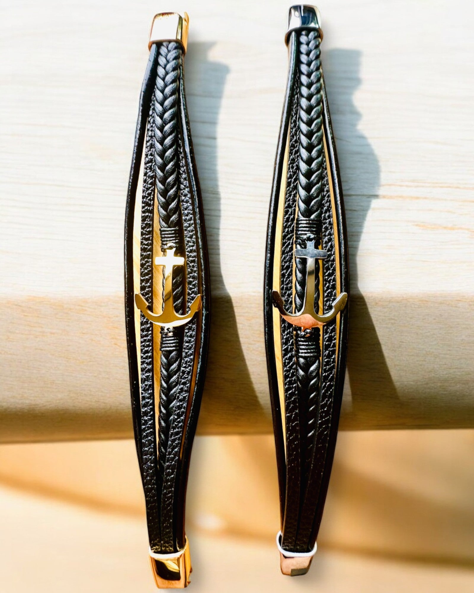 Браслет чоловічий Якір Елегантності з опцією гравіювання на подарунок