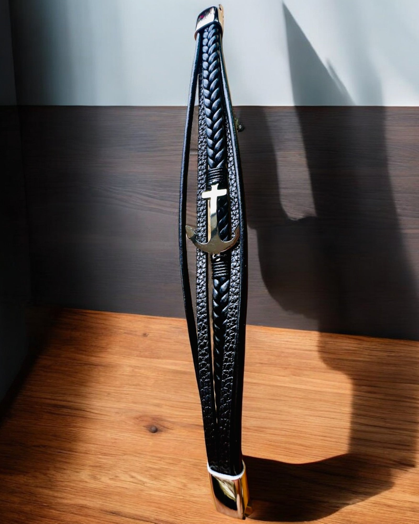 Браслет чоловічий Якір Елегантності з опцією гравіювання на подарунок