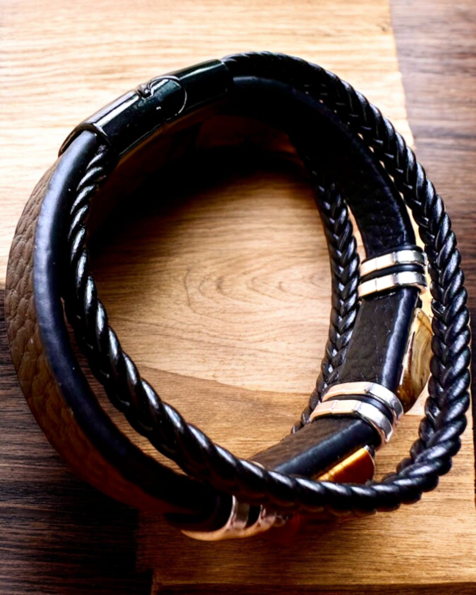 Браслет "Тигрове Око" з можливістю персоналізації на подарунок