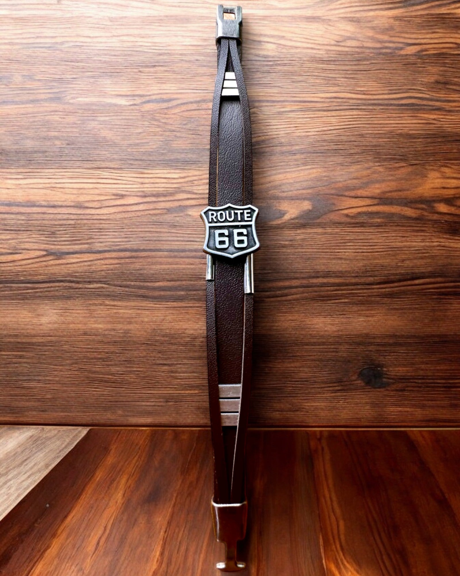 Traveler's Bracelet Route 66 - customizable with engraving