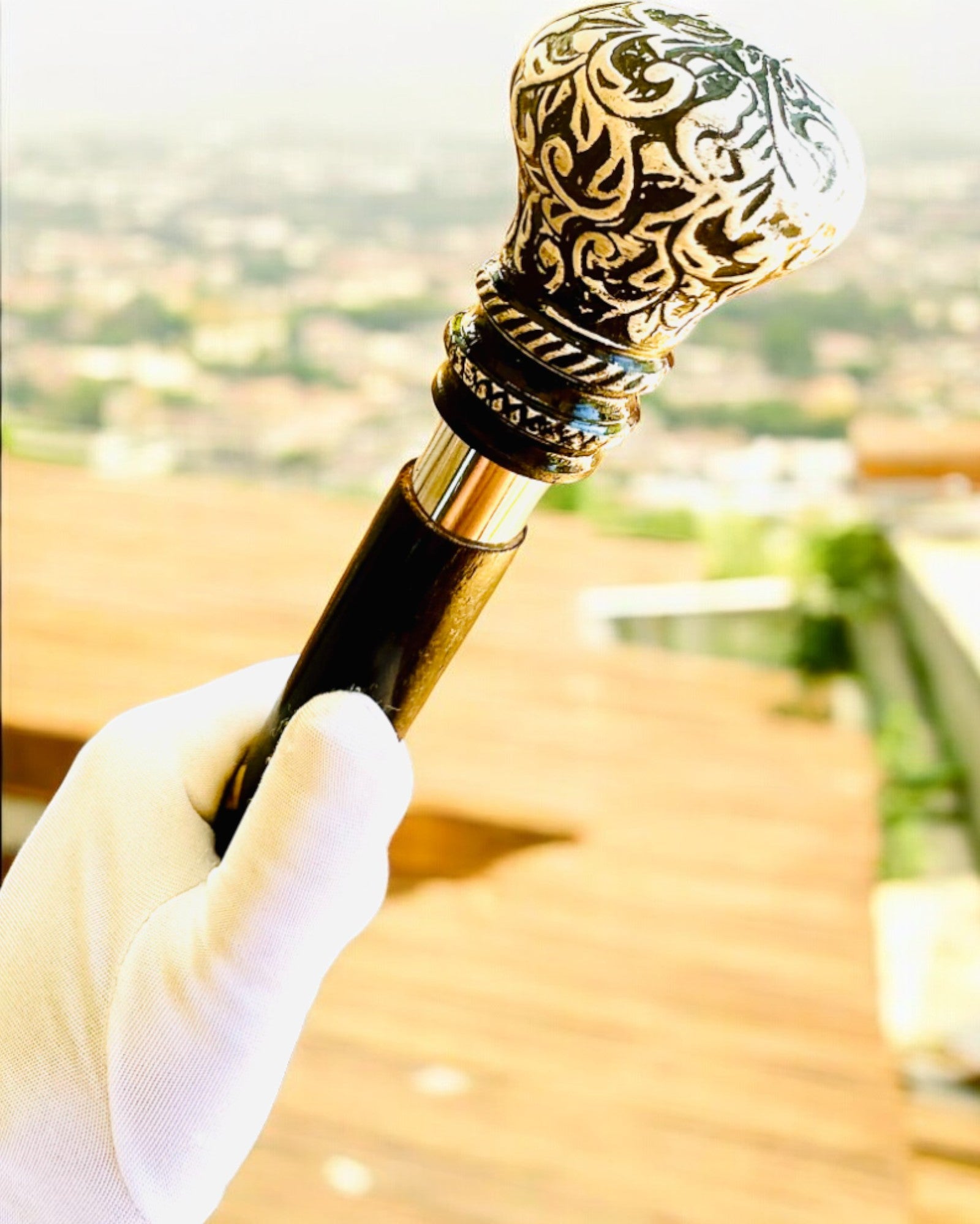 Bastón para caminar "Bastón Majestad" de madera hecho a mano, posibilidad de grabado, 2 variantes a elegir