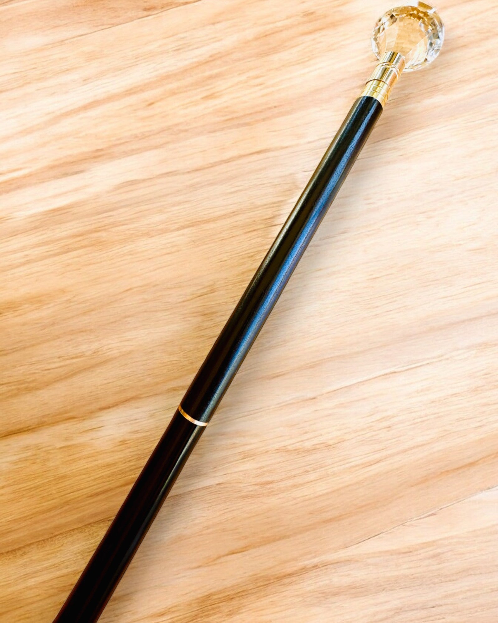 Тростина для прогулянок "Білий Діамант" - Дерев'яна Ручної роботи, можливість гравіювання