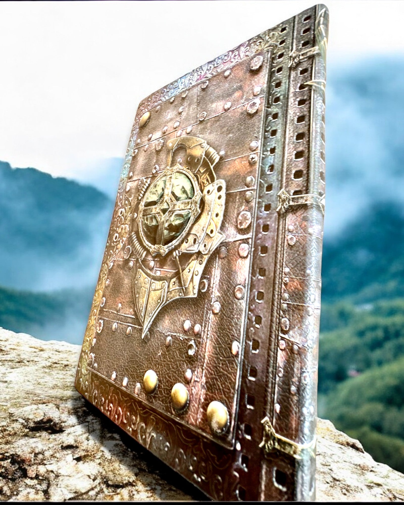Chronicle of a Warrior Notebook with Knight Theme, notebook with customizable engraving as a gift