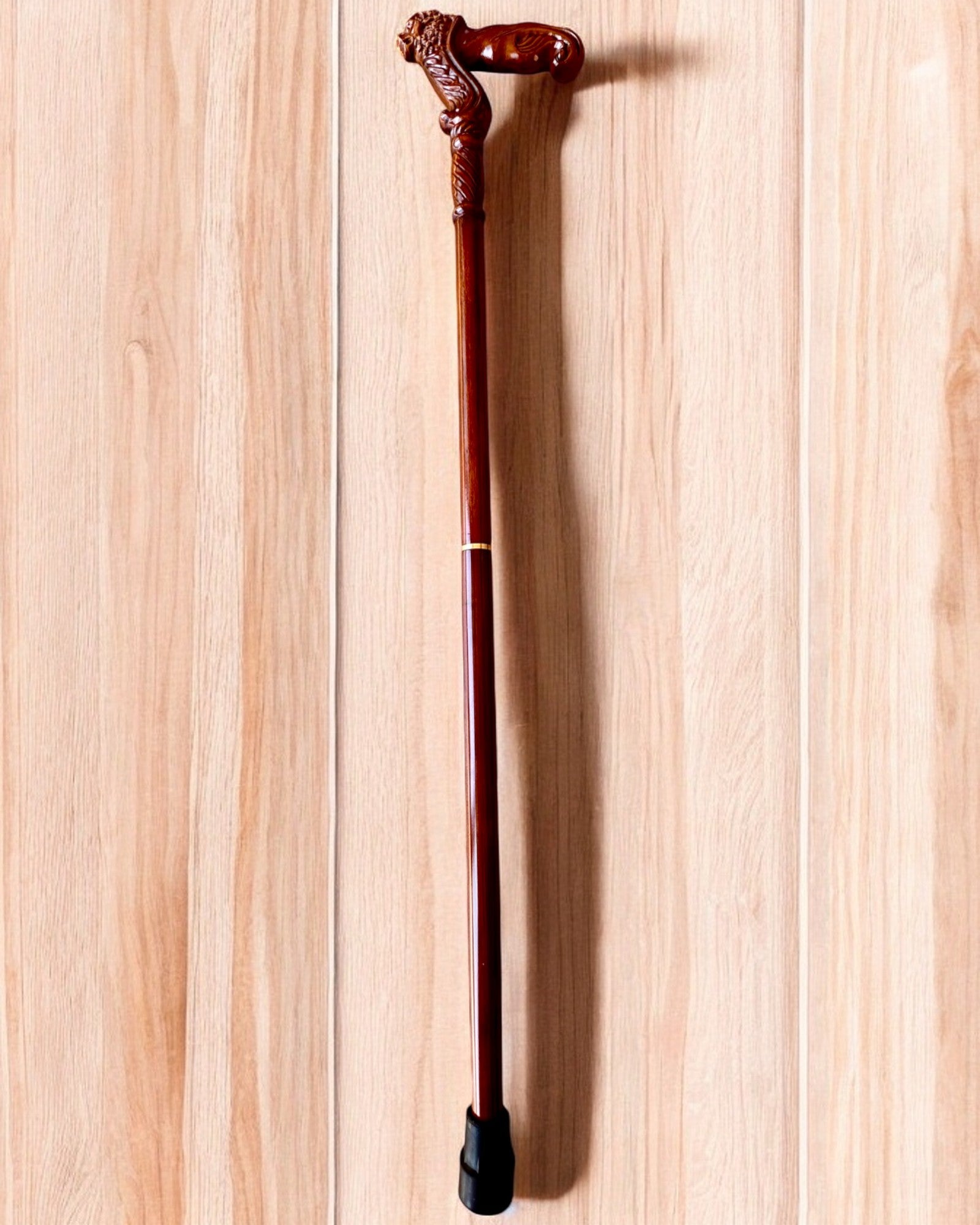 Дерев'яна тростина "Король Джунглів", можливість персоналізації гравіюванням