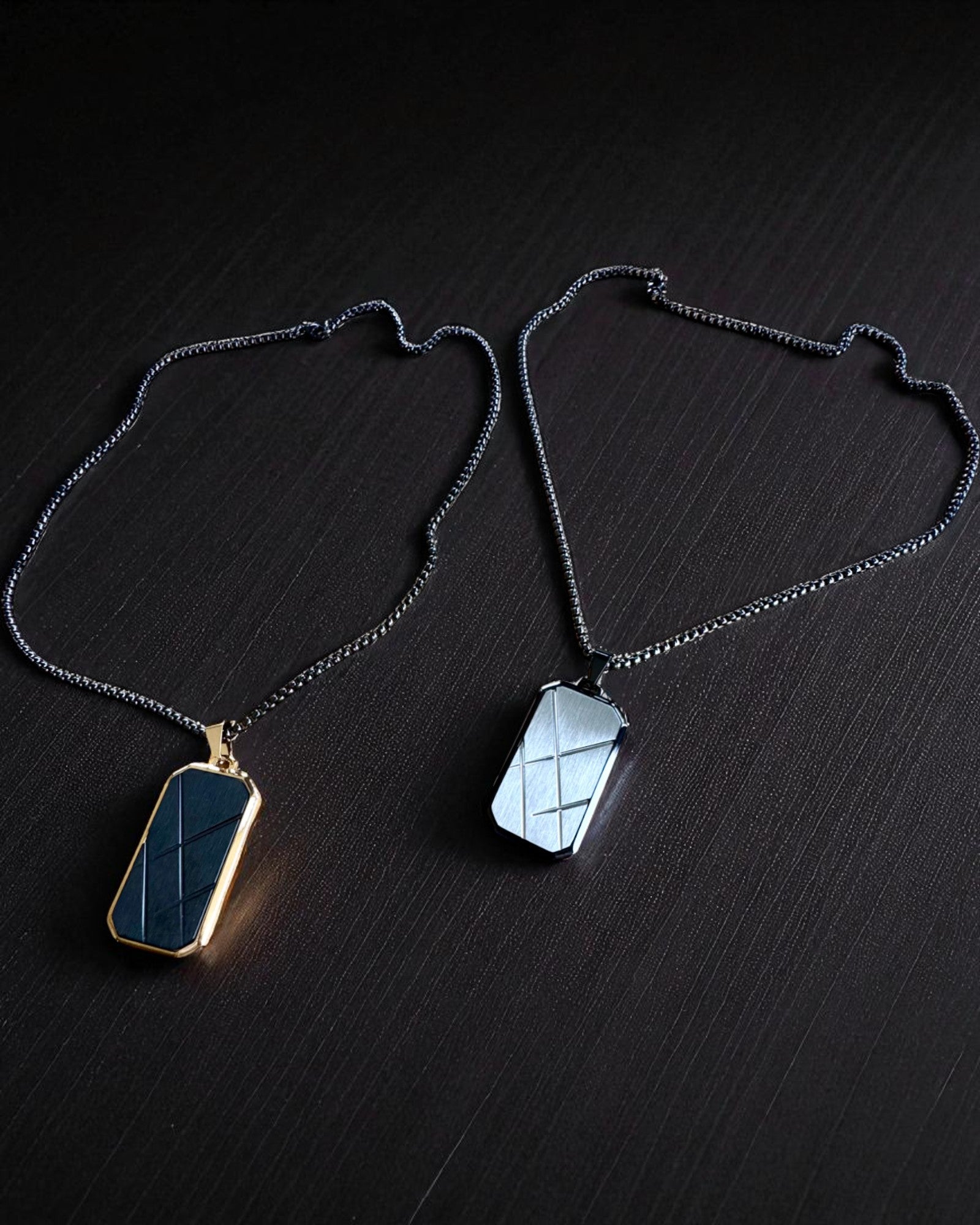 Muška ogrlica Dog Tag „SteelVision” – nehrđajući čelik, 15 varijanti, personalizacija gravurom