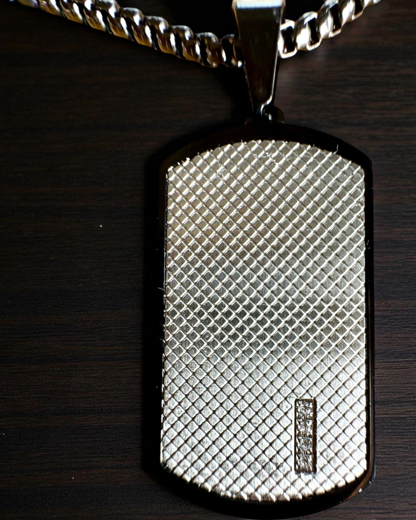 Muška ogrlica Dog Tag „SteelVision” – nehrđajući čelik, 15 varijanti, personalizacija gravurom