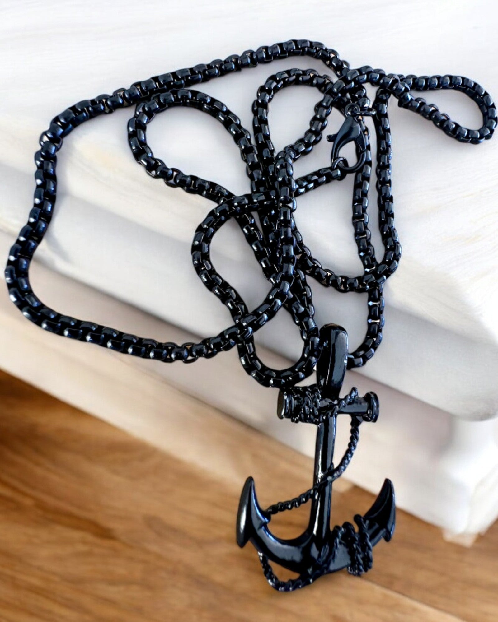 Якір Рішучості, Морський Амулет, намисто, можливість персоналізації гравіюванням на подарунок, 3 варіанти на вибір