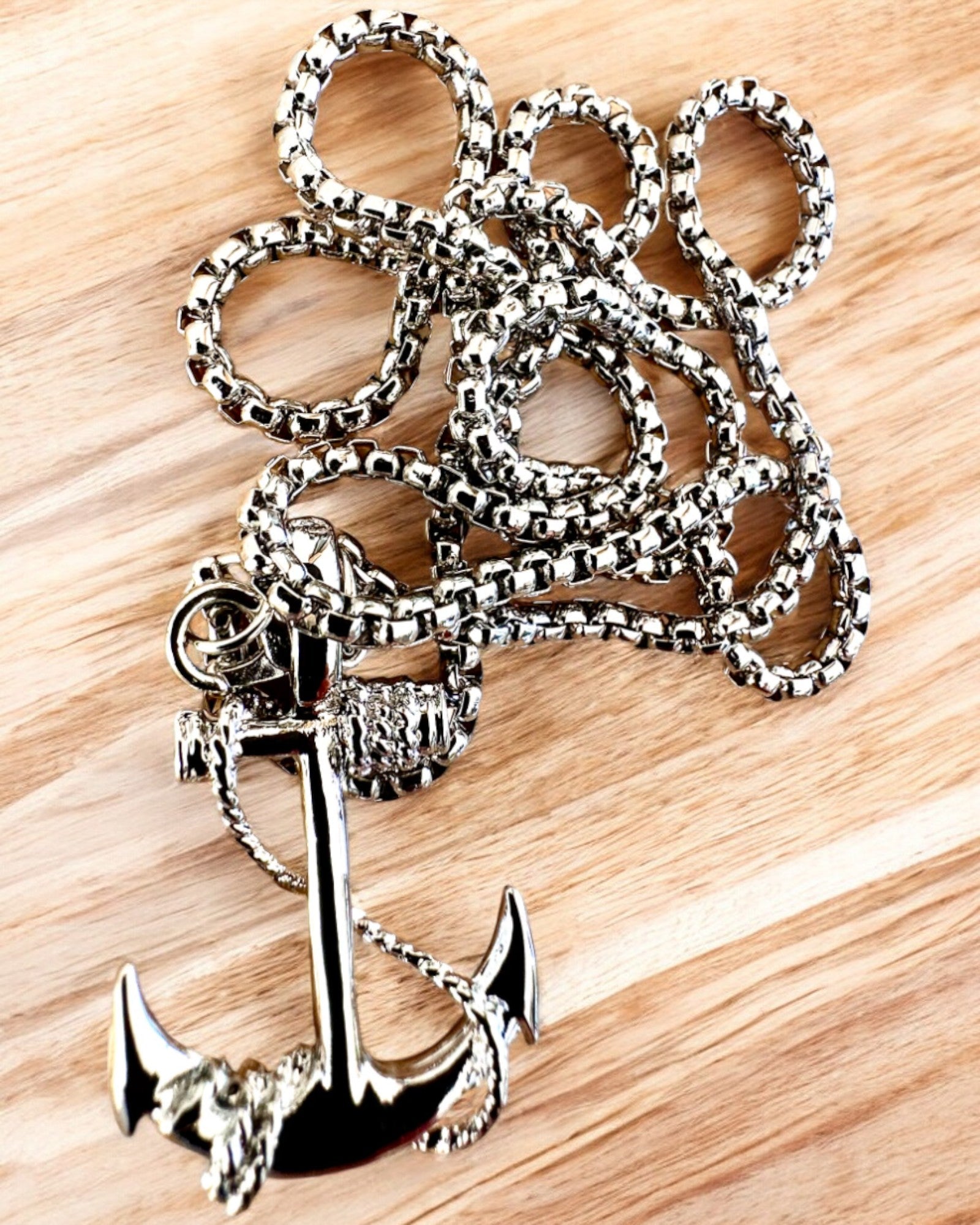 Якір Рішучості, Морський Амулет, намисто, можливість персоналізації гравіюванням на подарунок, 3 варіанти на вибір