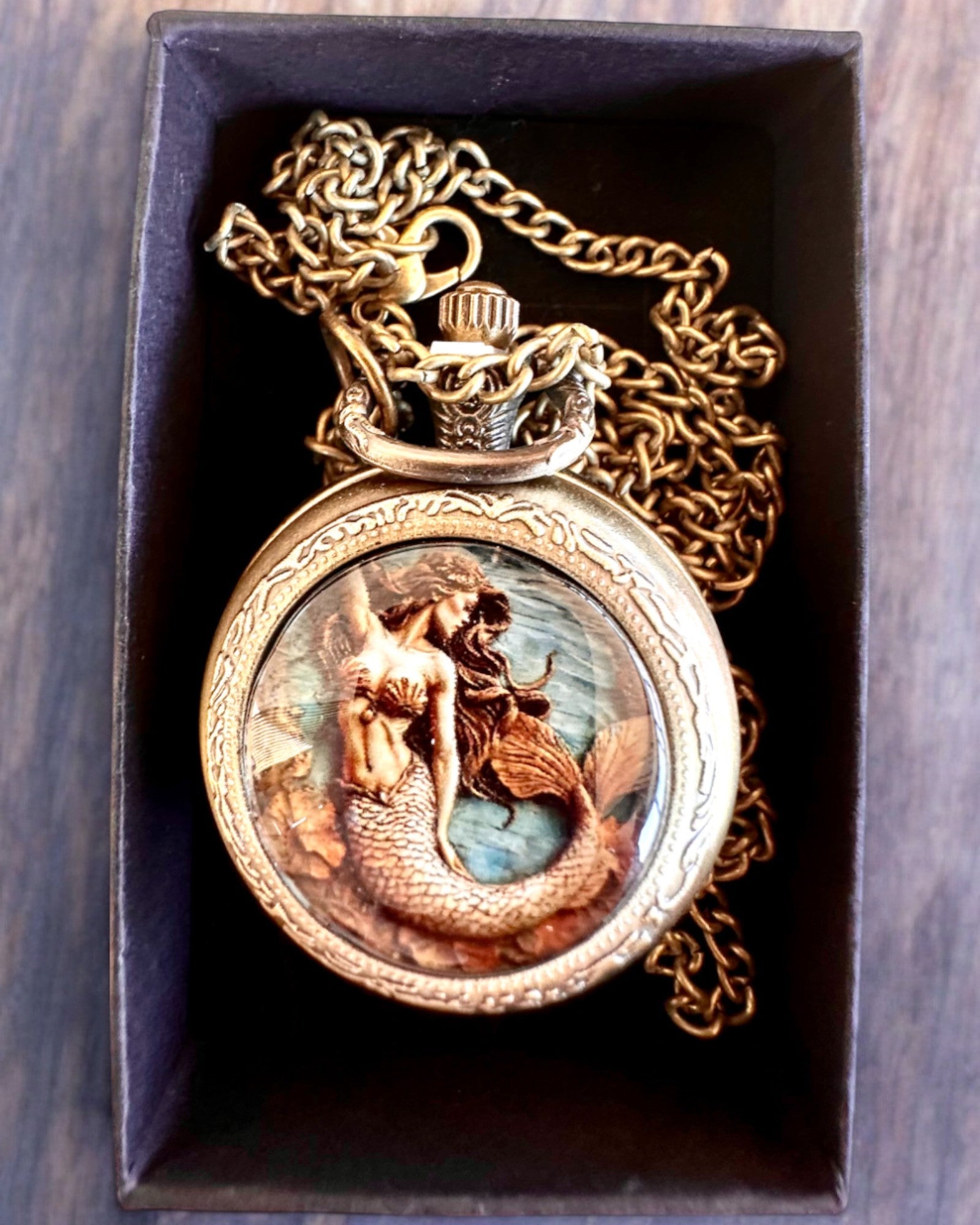 Reloj de Bolsillo "Syrena Tajemnic", posibilidad de personalización con grabado para regalo