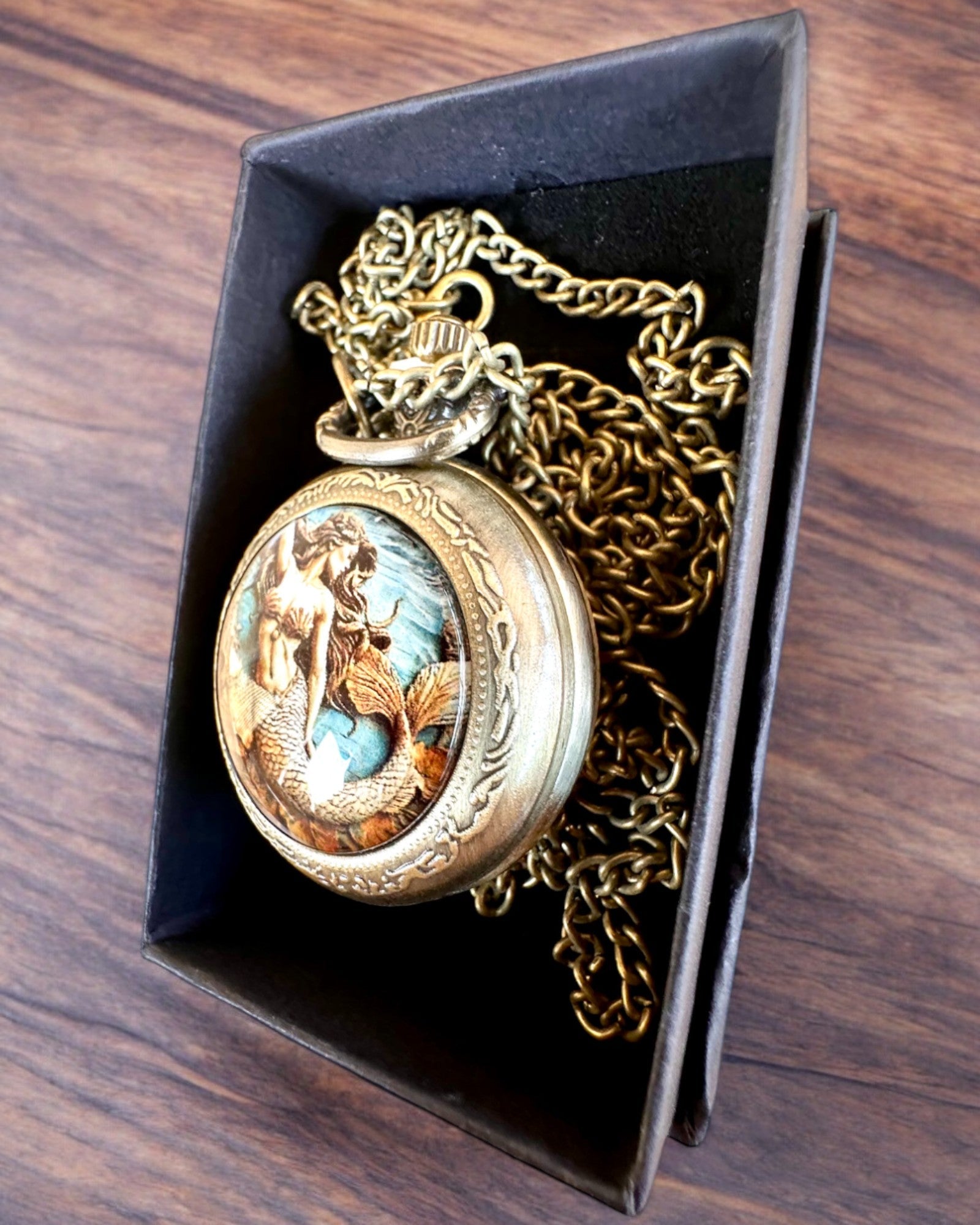 Reloj de Bolsillo "Syrena Tajemnic", posibilidad de personalización con grabado para regalo