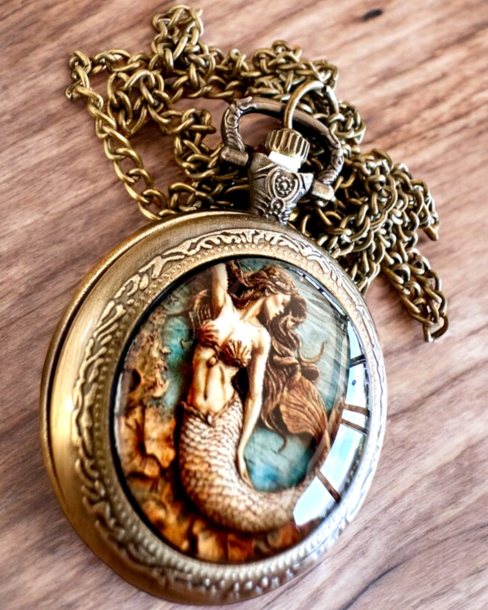 Reloj de Bolsillo "Syrena Tajemnic", posibilidad de personalización con grabado para regalo