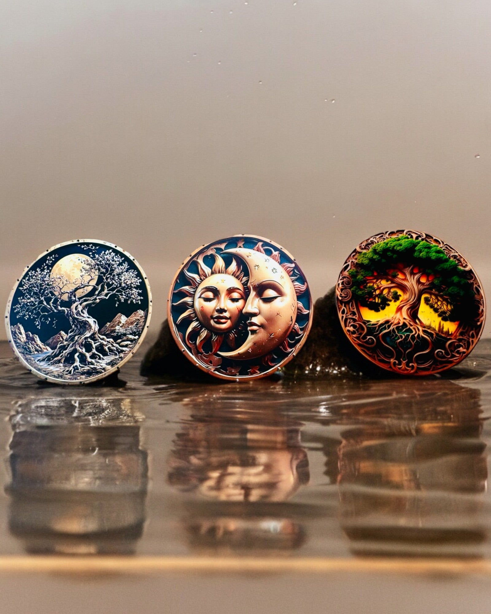 Privjesak "Čarobni Krugovi Prirode" - mogućnost personalizacije gravurom. 3 varijante na izbor