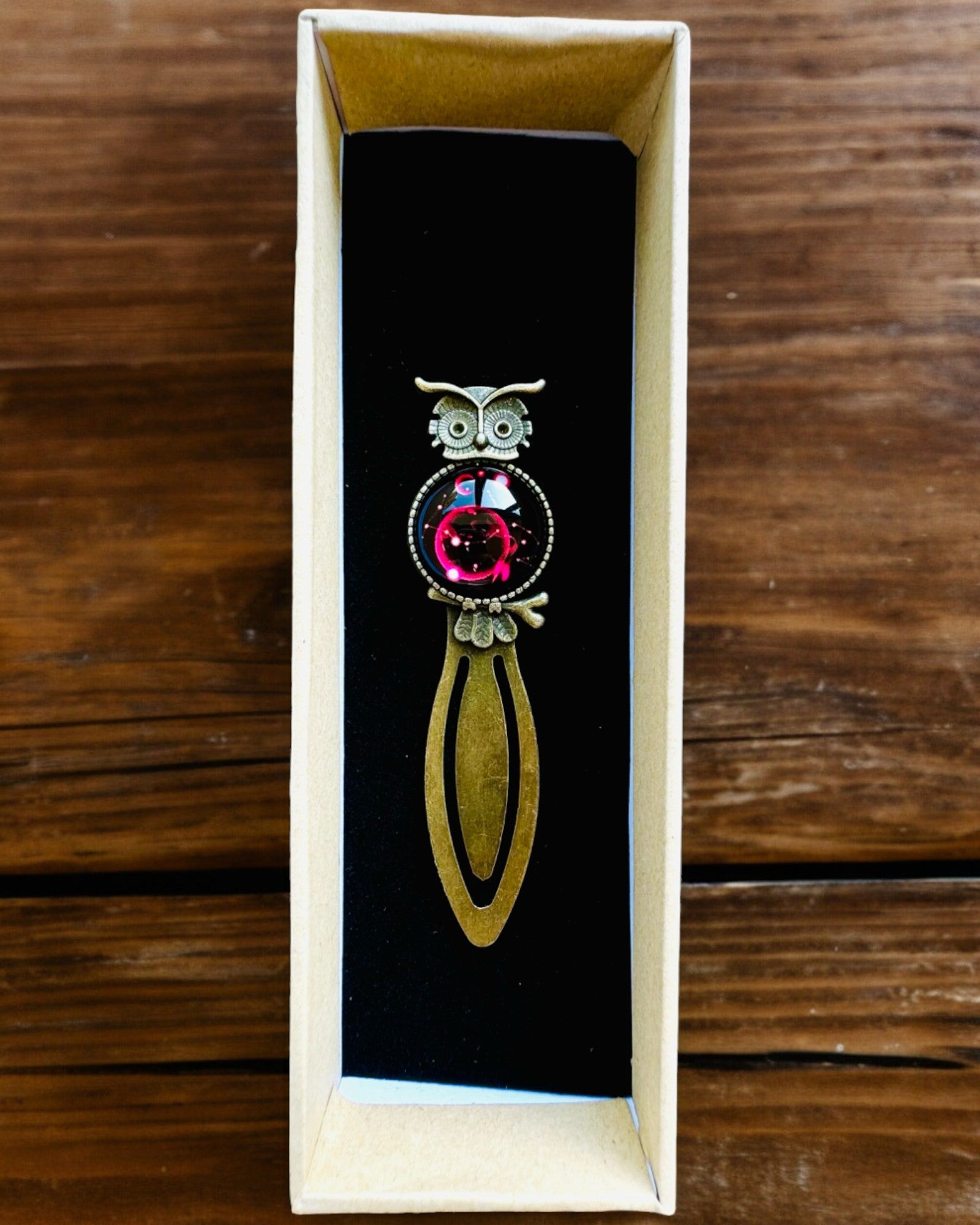"Owl with Constellations" Bookmark - 12 Variants to Choose From, Customization with Engraving