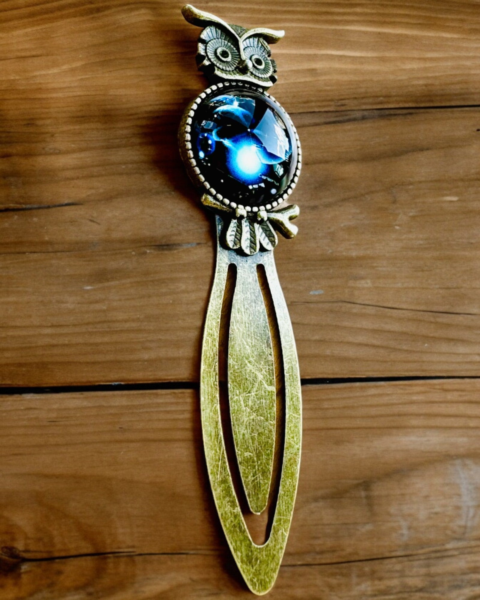"Owl with Constellations" Bookmark - 12 Variants to Choose From, Customization with Engraving