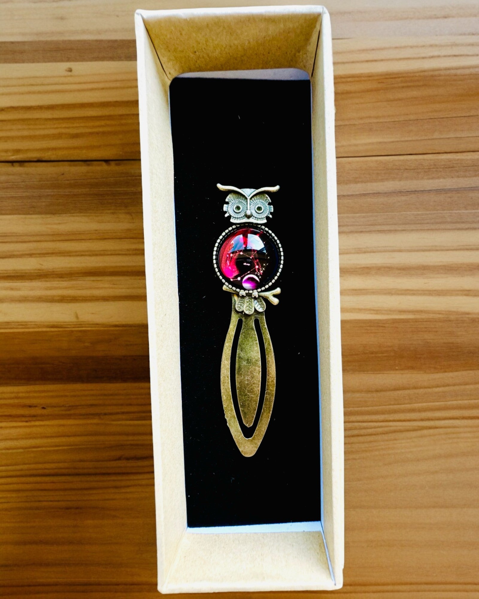 "Owl with Constellations" Bookmark - 12 Variants to Choose From, Customization with Engraving