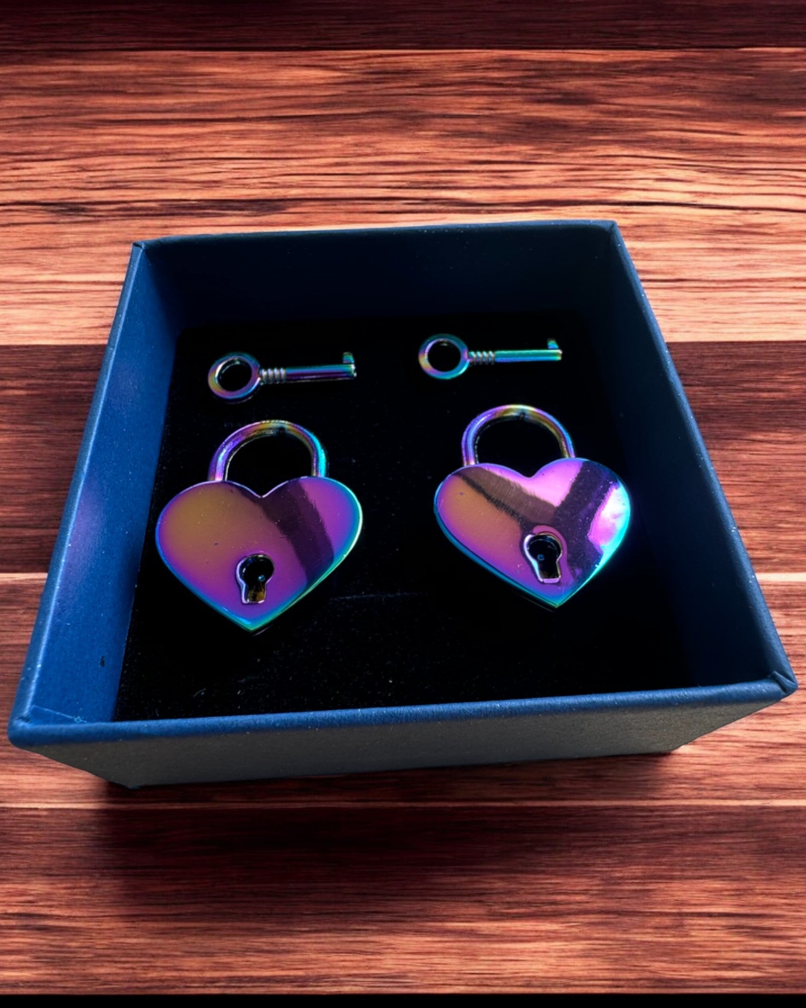 Mini Candados de Amor en Forma de Corazón DeLuxe, Set de 2 candados con llaves, 6 variantes a elegir, posibilidad de personalización con grabado para regalo