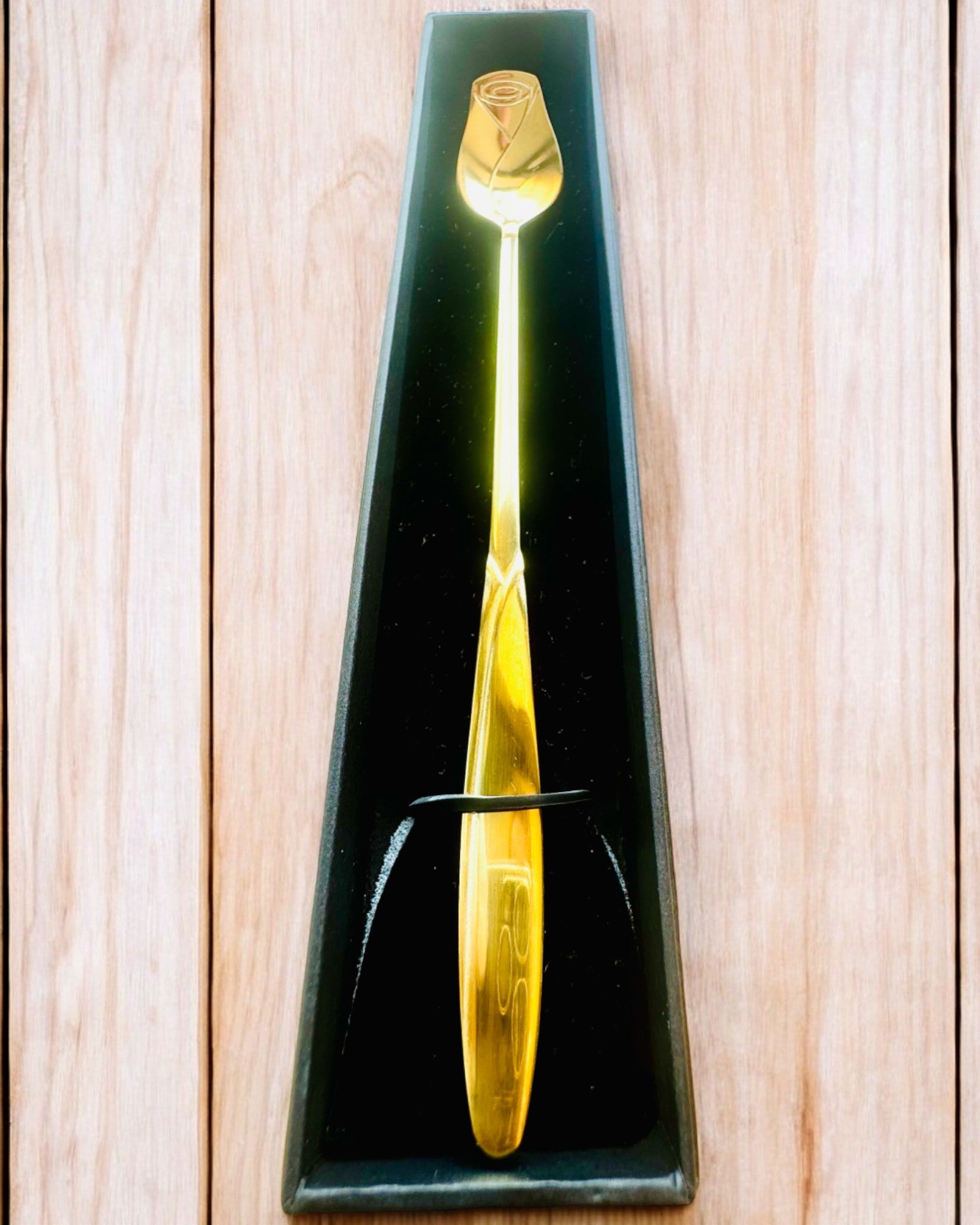 Cucharilla Personalizada de Rosa con Opción de Grabado para regalo - 3 variantes de color a elegir