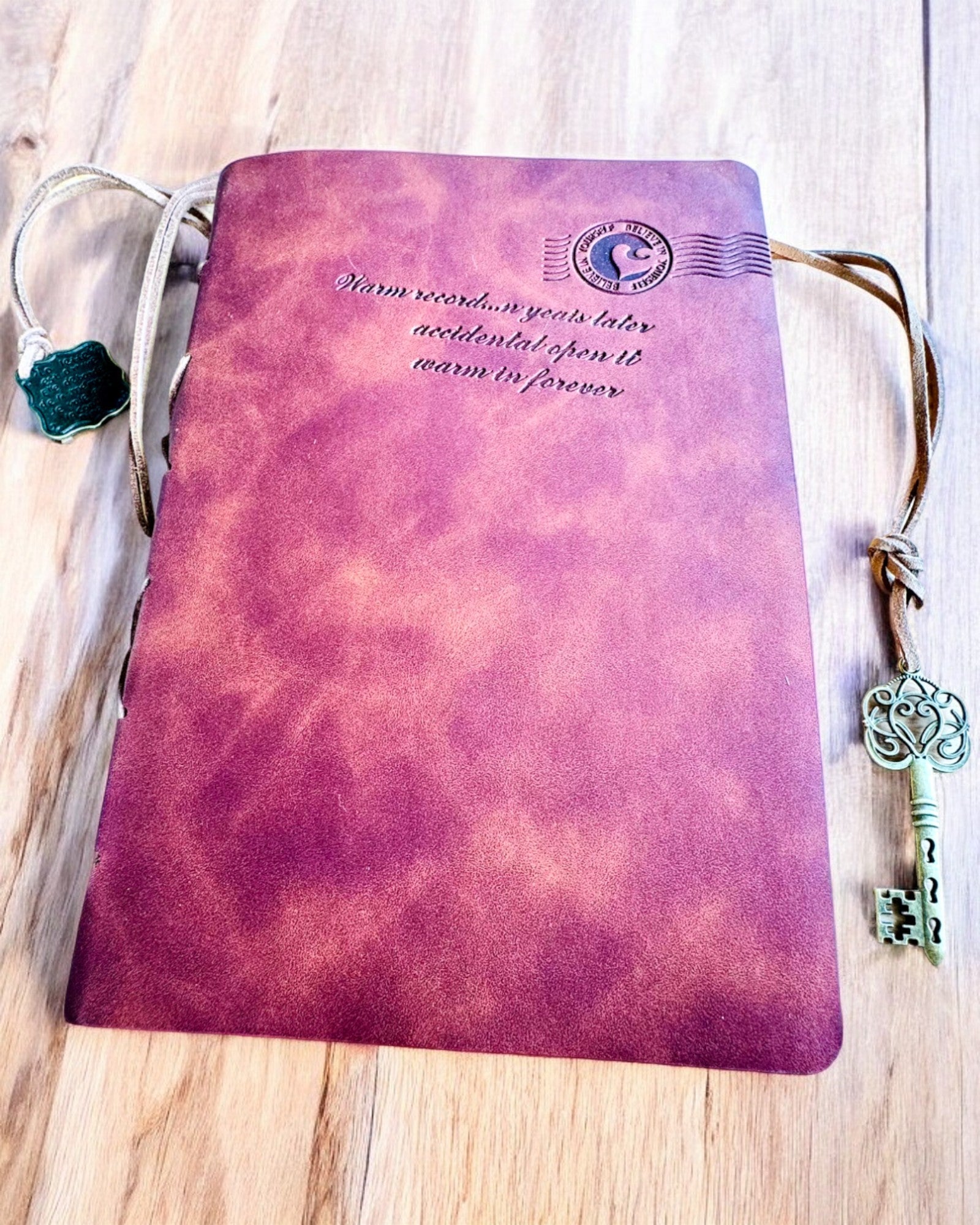 Vintage zápisník "Klíč minulosti" - Možnost gravírování jako dárek, notes