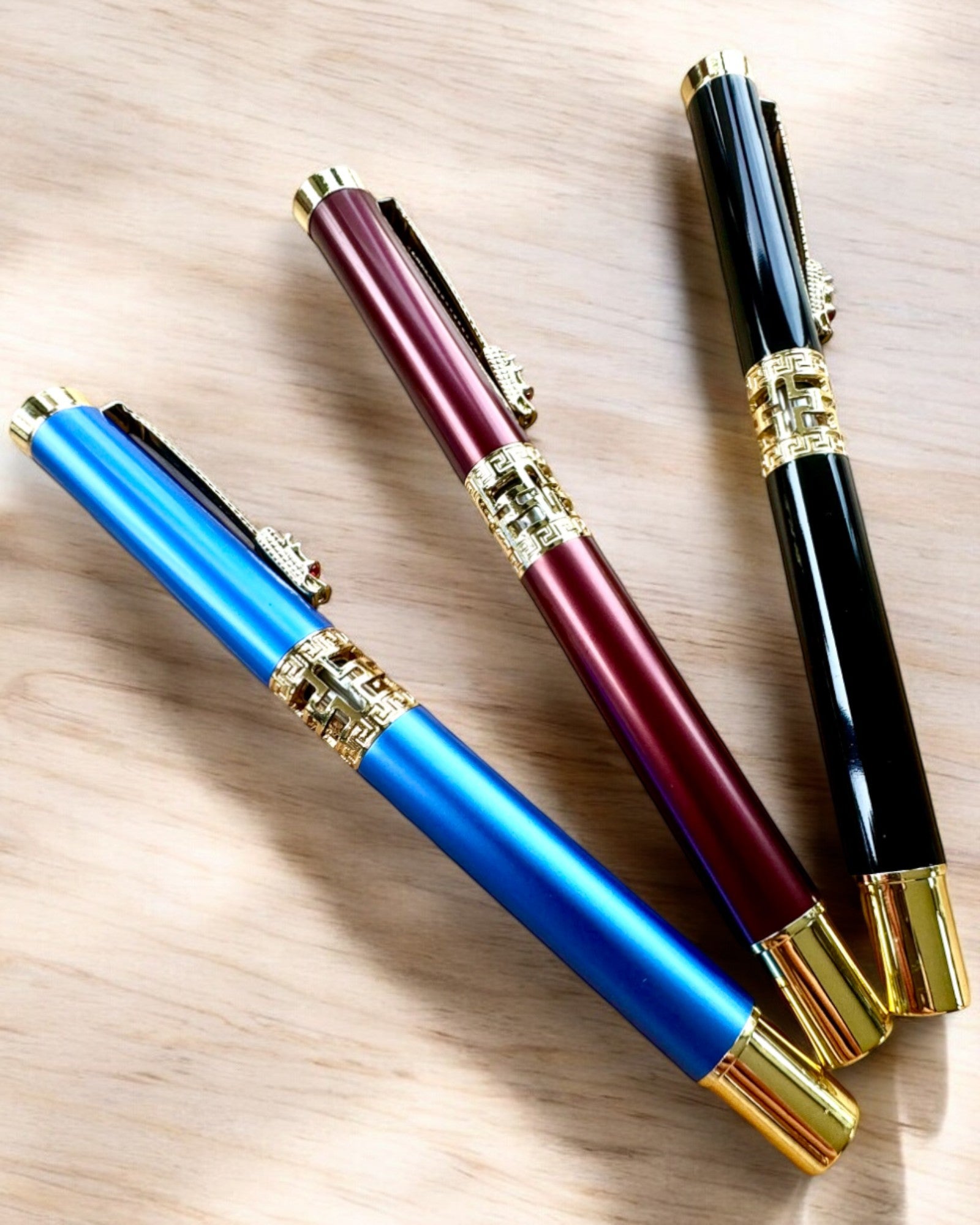 Elegant Dragon Pen, 3 color variants, personalization with engraving available for a gift