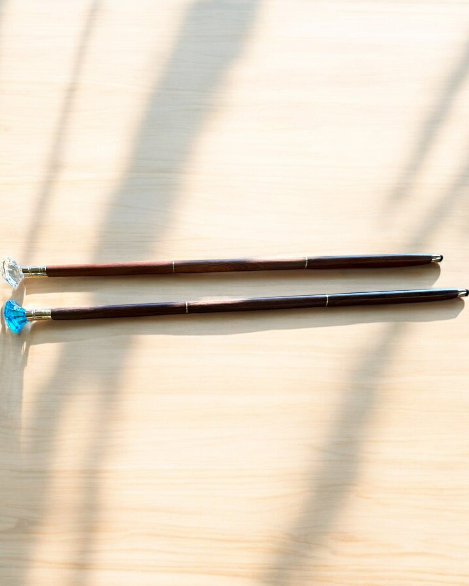 Тростина для прогулянок "Діамант у бронзі" - Дерев'яна Ручна робота, можливість гравіювання