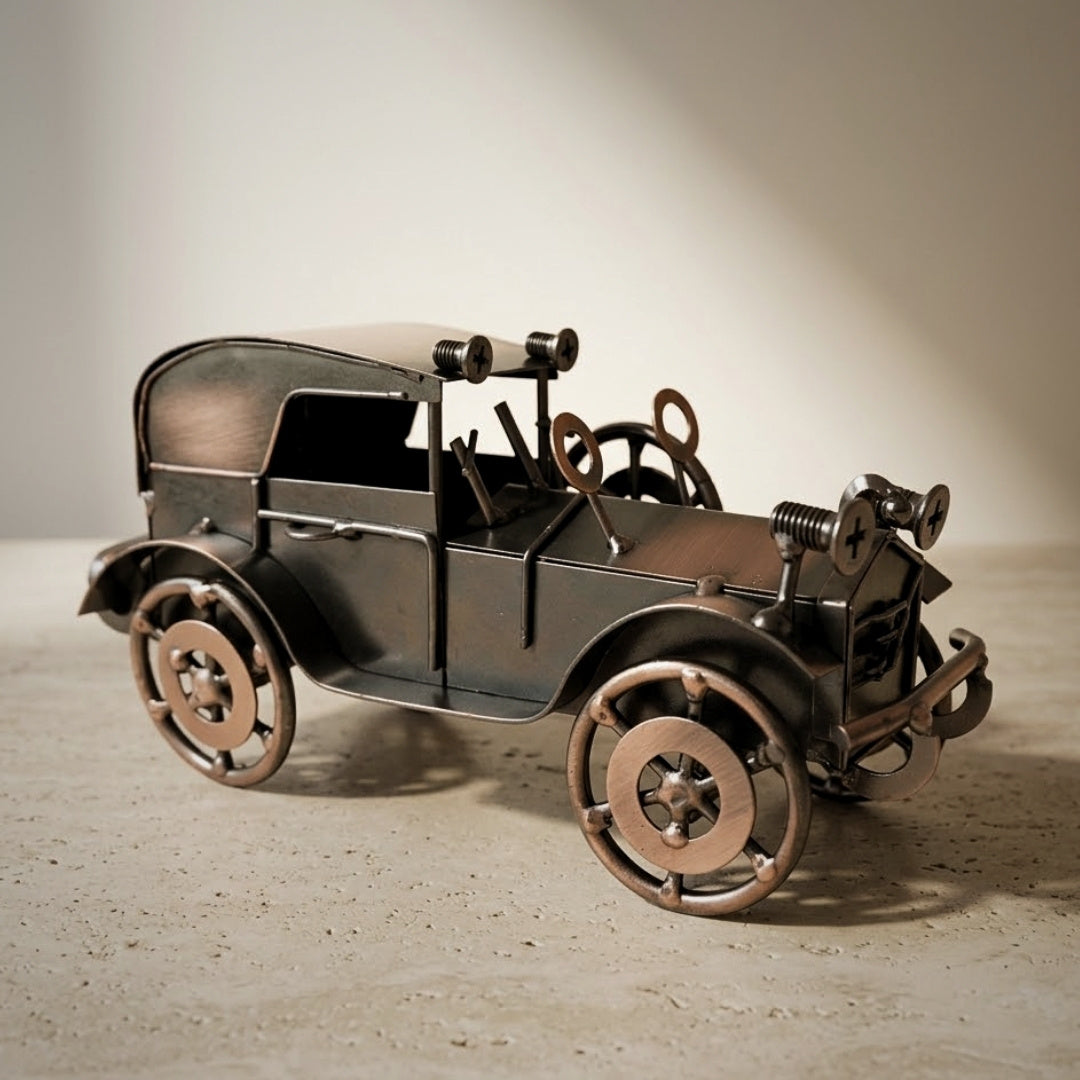 Kovový model retro automobilu dekorace vintage - Q87