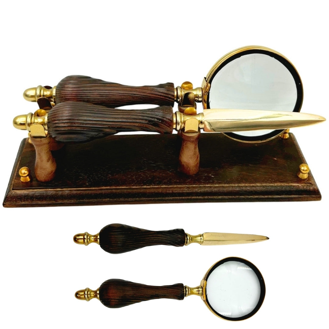 Set de oficina retro elegante con grabado