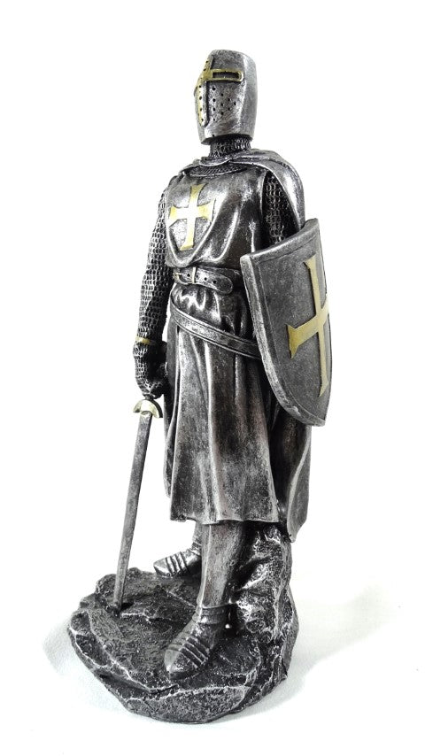 Figurină de cavaler cruciat 30cm cu gravură