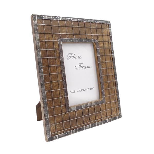 Dřevěný rámeček na fotografie - A-1328 - formát fotografie 10x15cm