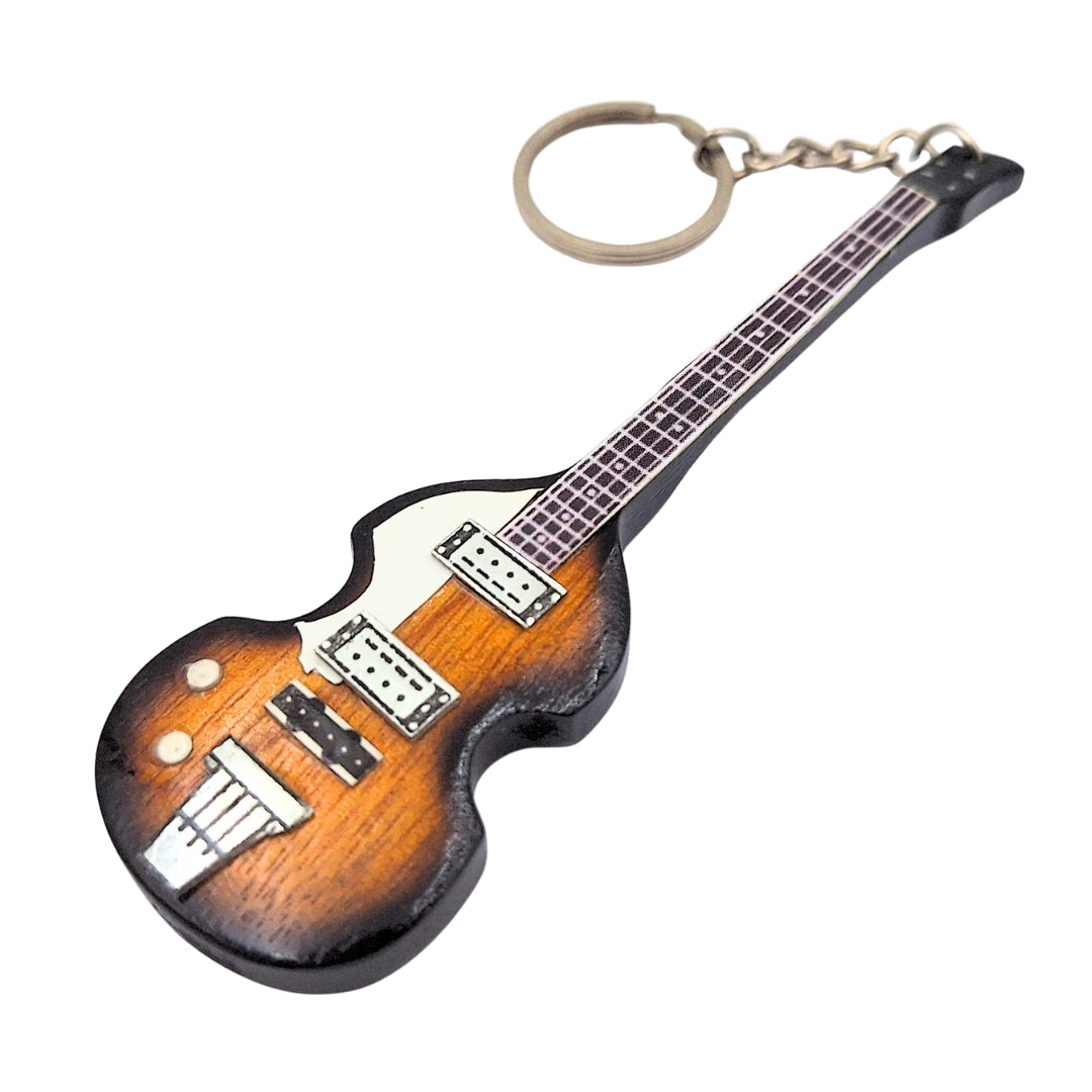Basová kytara přívěsek na klíče - ve stylu The Beatles - P. McCartney EGK-0184