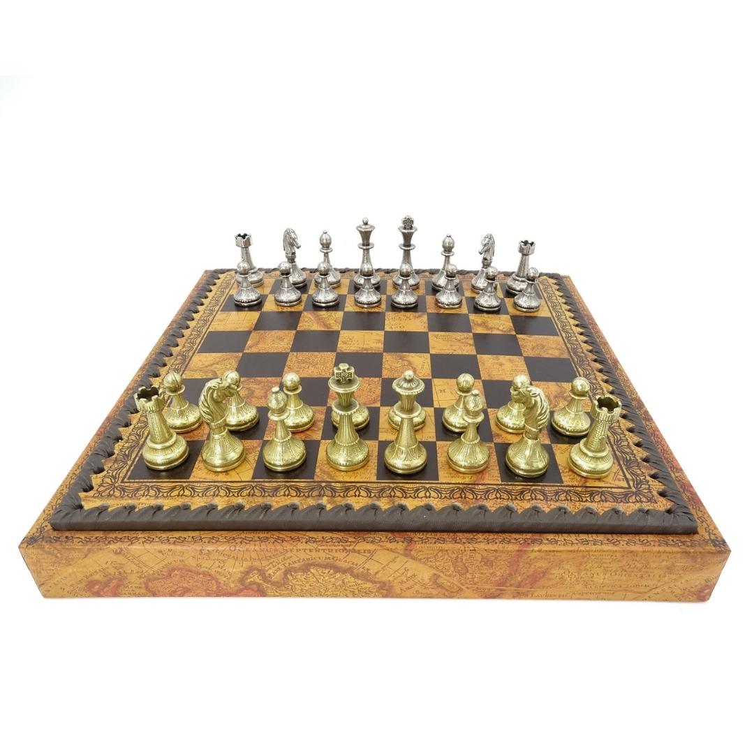 Exclusive Metal Italfama Chess Set 28x28 cm – N035