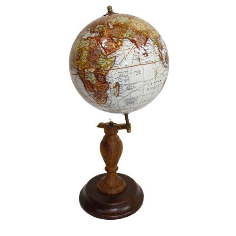 Elegantní dekorativní glóbus na dřevěném podstavci - World GLB-0096B
