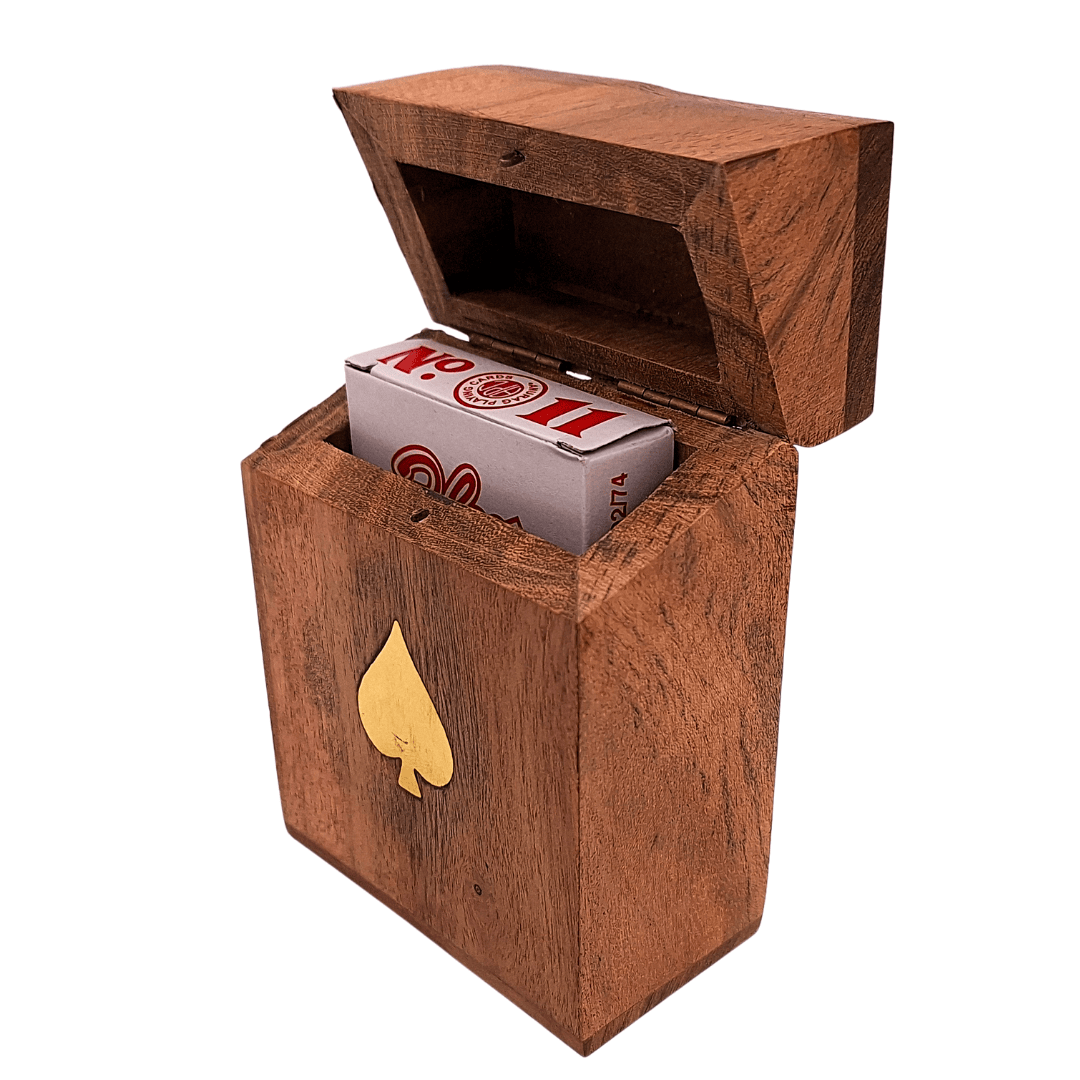 Deck of Cards in a Wooden Box - DNU-2985