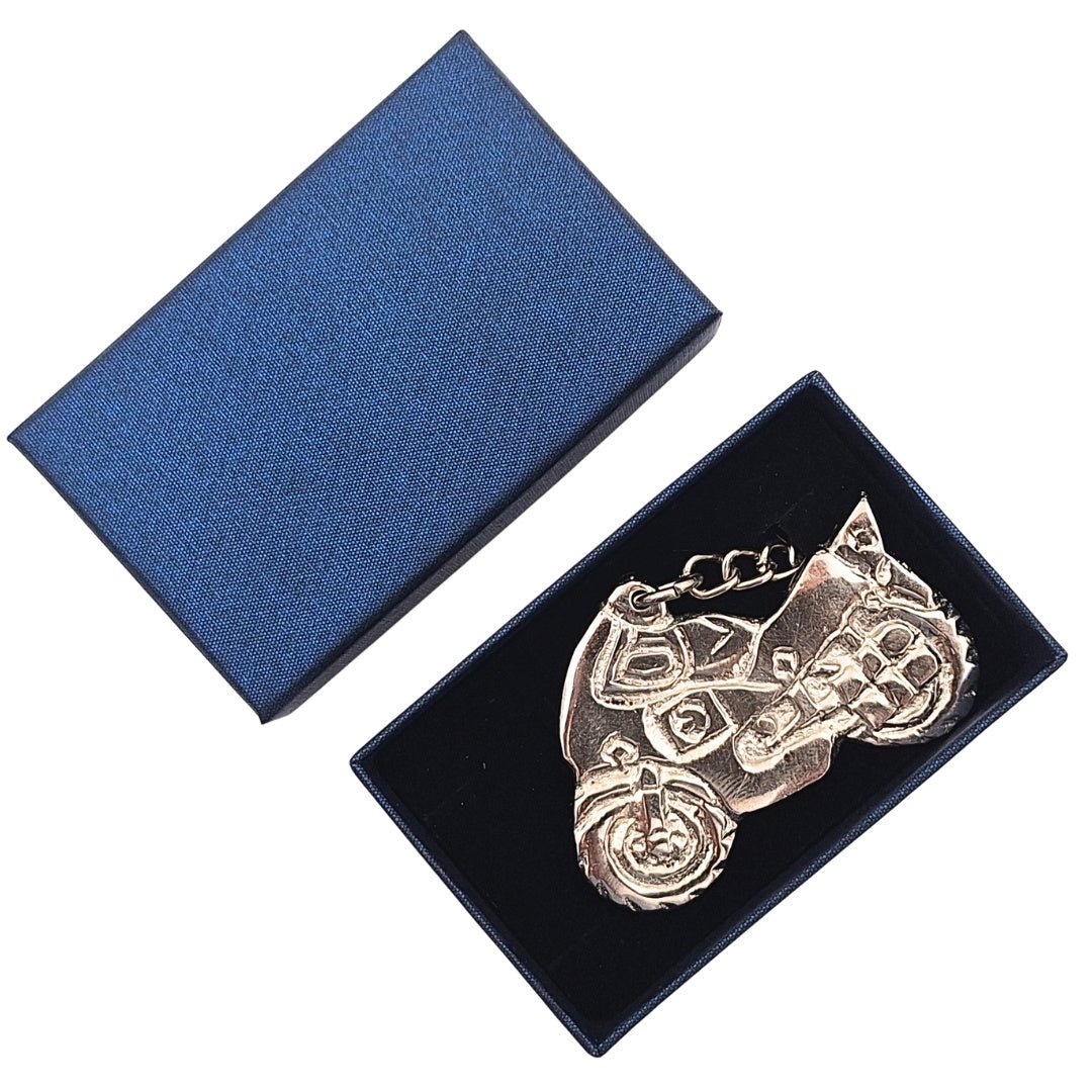 Metal Motorcycle Keychain in an Elegant Box – Gift for a Motorcyclist - MT203A
