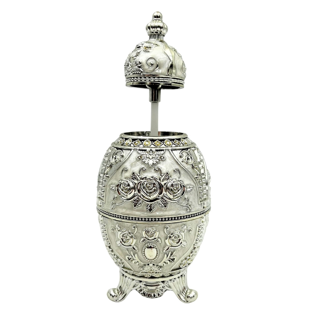 Silver Opening Fabergé Egg - SRWS