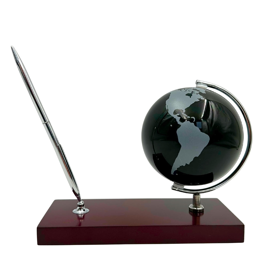 Elegant Decorative Desk Set Globe Pen Holder - Gift for the Boss – WBK