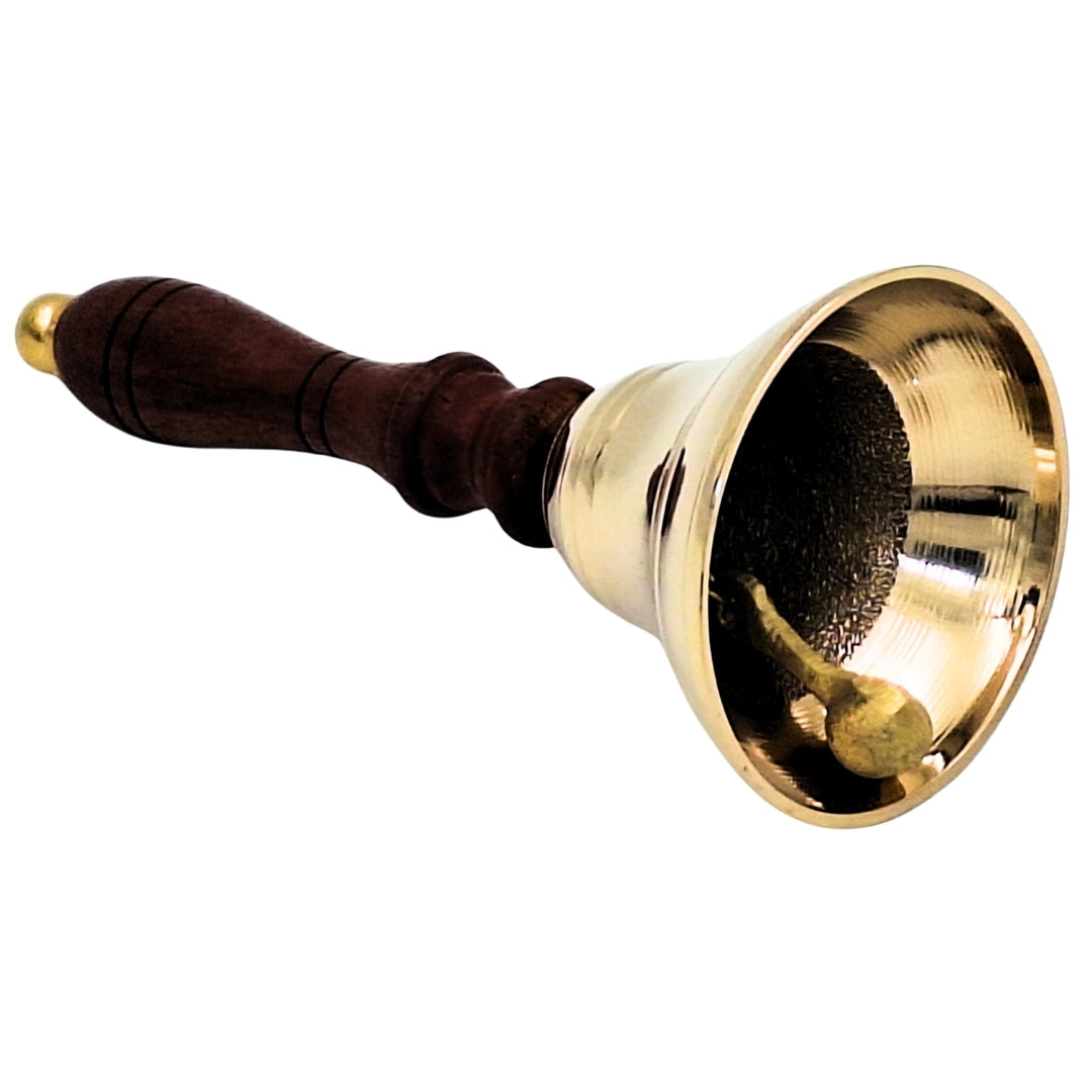Brass Hand Bell with Wooden Handle – Retro – HB70/3