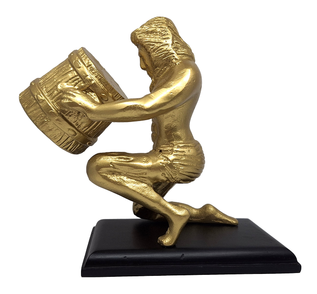 Gold decorative figurine - Aquarius- AQU2