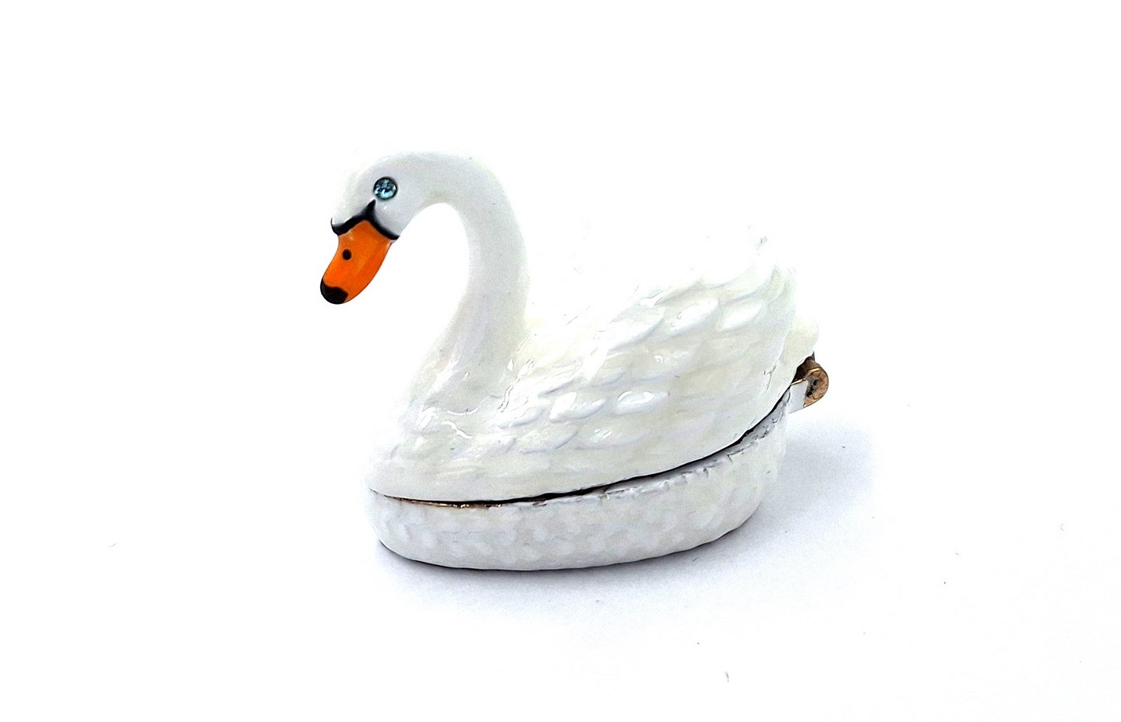 Výjimečná kovová dárková krabička – Labuť - B0736-02