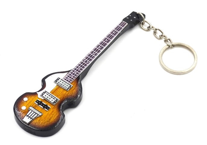 Basová kytara přívěsek na klíče - ve stylu The Beatles - P. McCartney EGK-0184