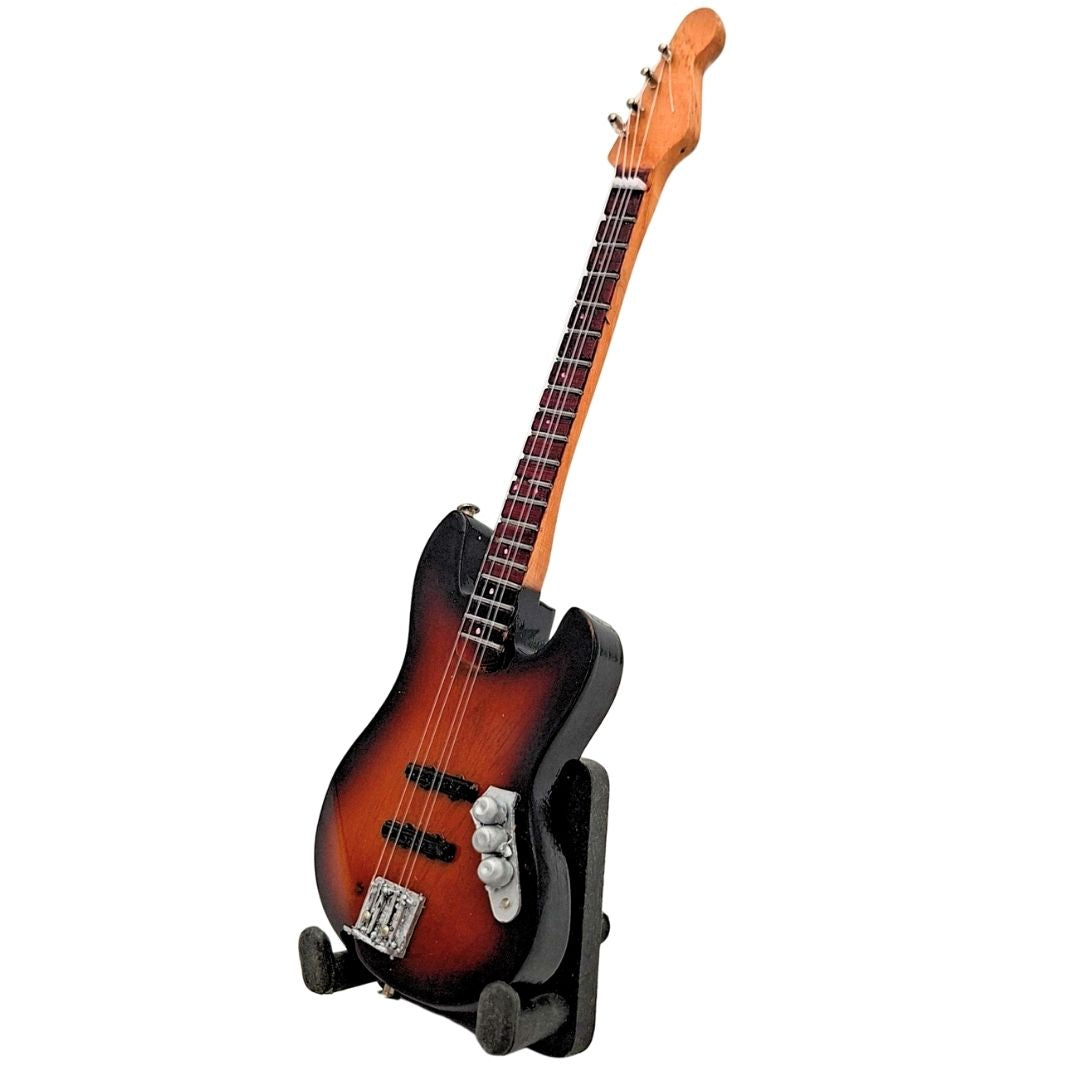 15 cm Decorative Mini Guitar on a Stand, Personalizable with Engraving