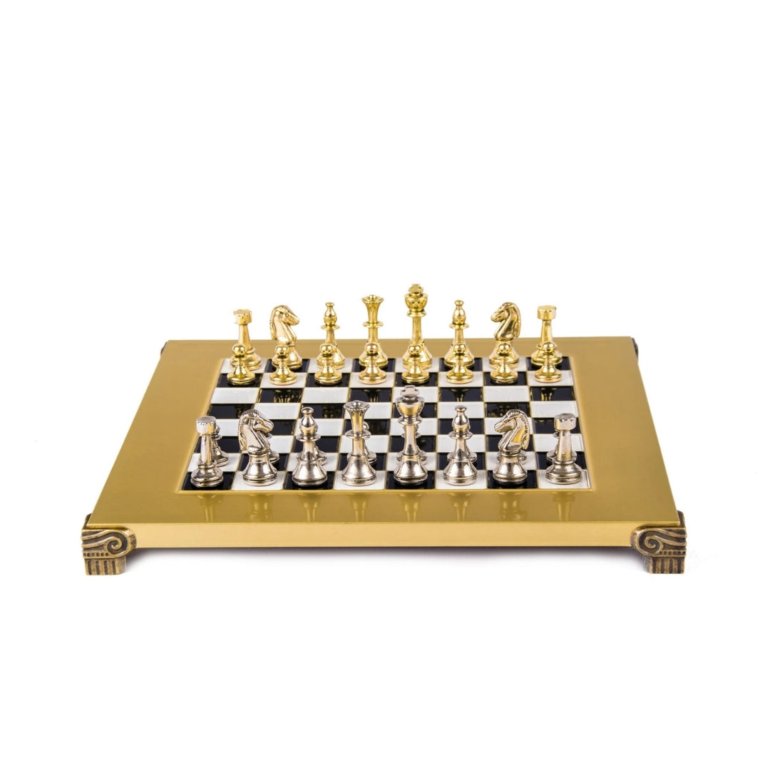 Exclusive brass chess set 28x28cm - Staunton - S32BLA