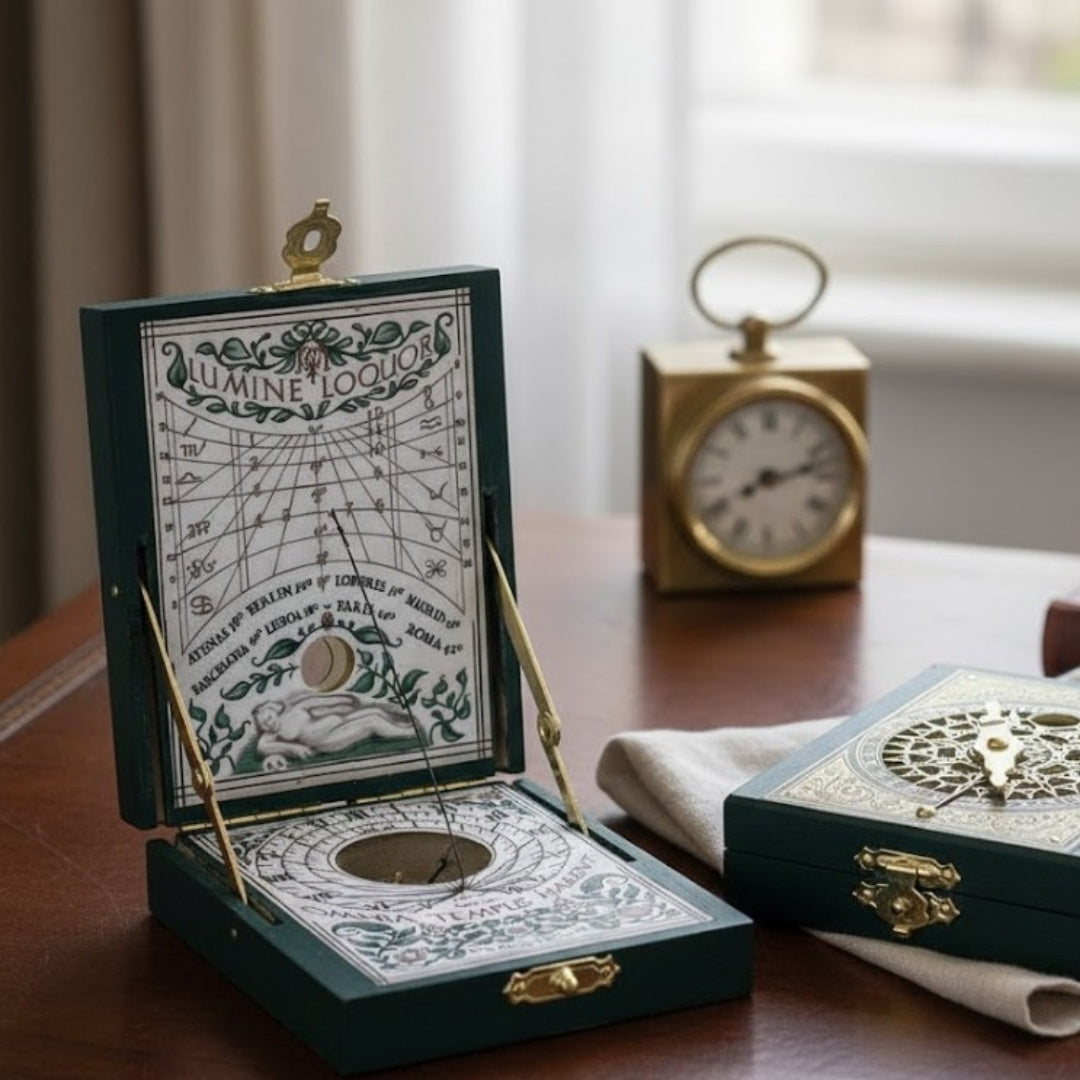 Kepler diptych sundial with compass - replica – H04