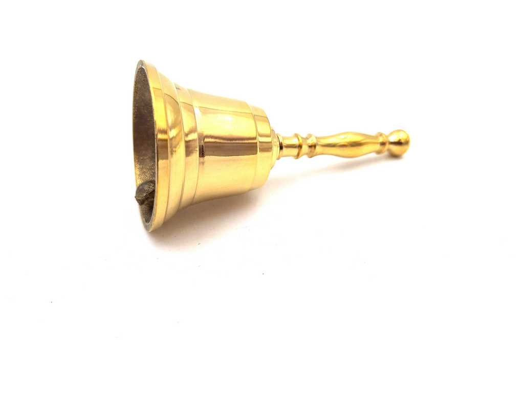Small Bell, Brass Hand Bell 11,5cm - NI7674