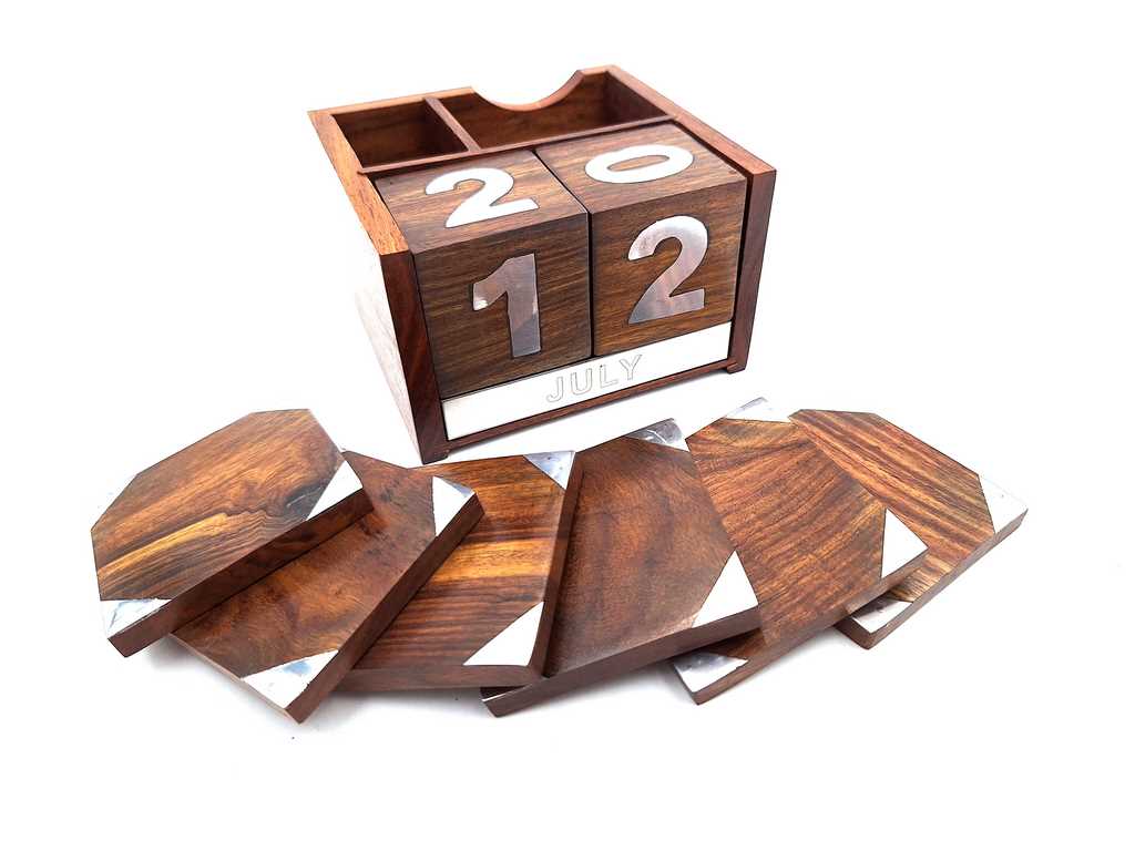 Dřevěný věčný kalendář - CAL-1894